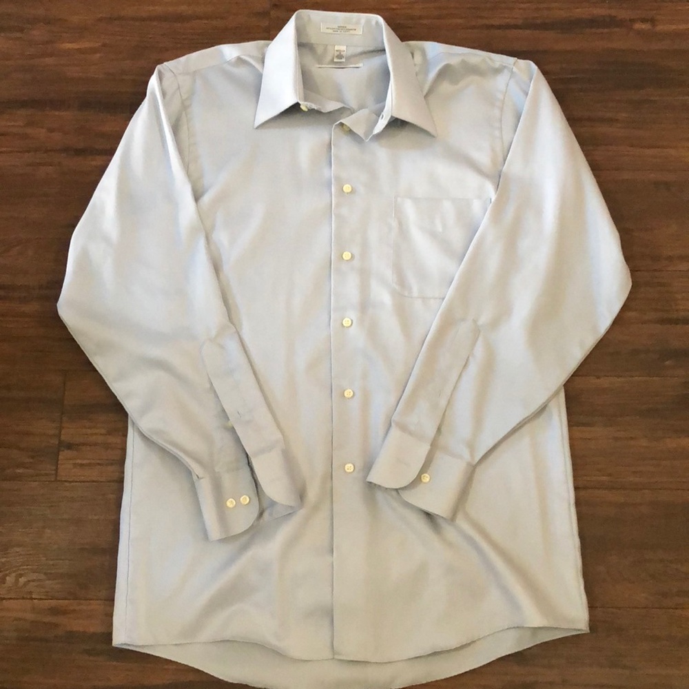Geoffrey Beene dress shirt-silvery gray